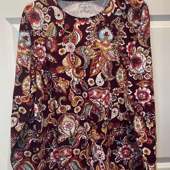 Talbots Tops - Talbots long-sleeved shirt, paisley pattern. Size 1X, NWT